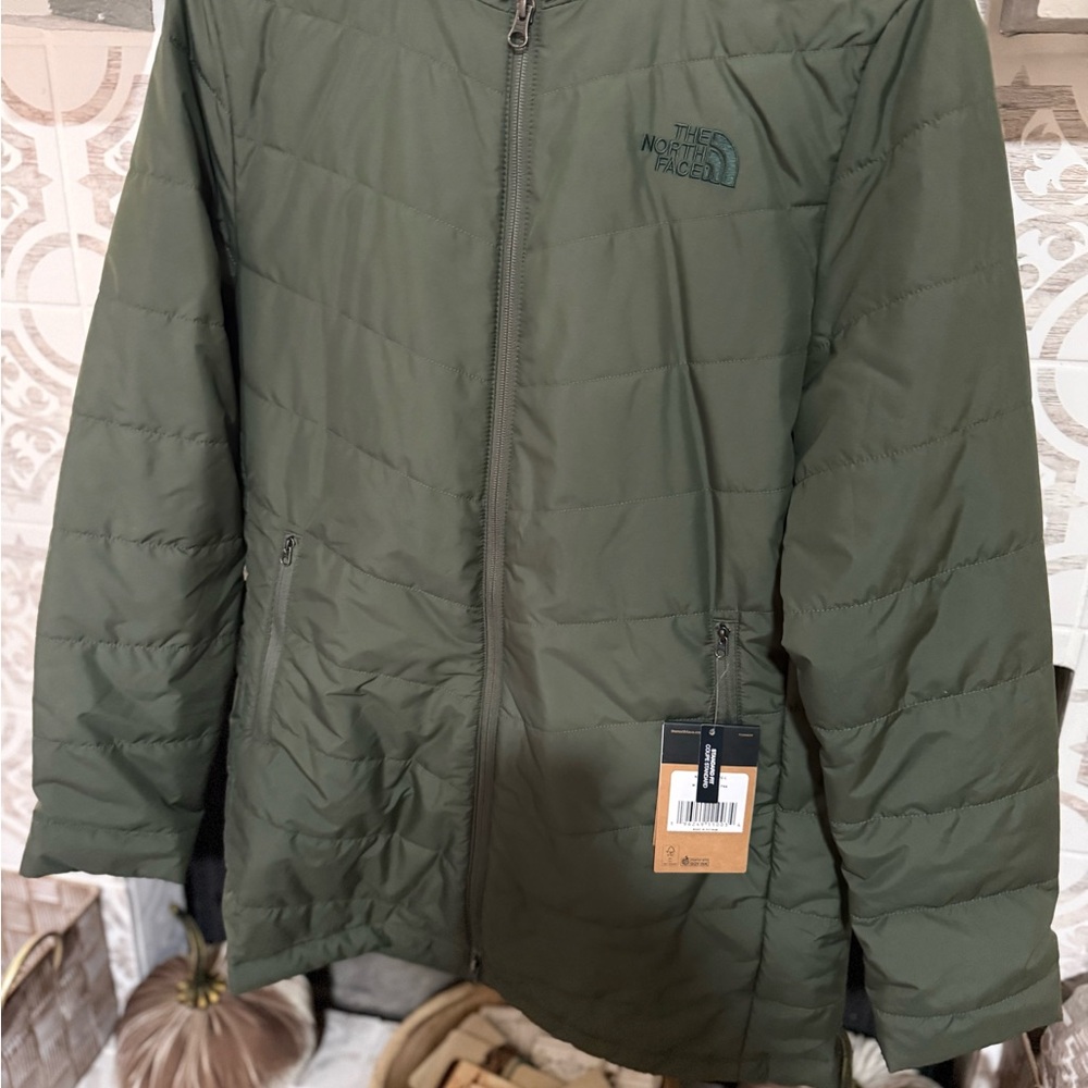 The North Face Olive Quilted Jacket